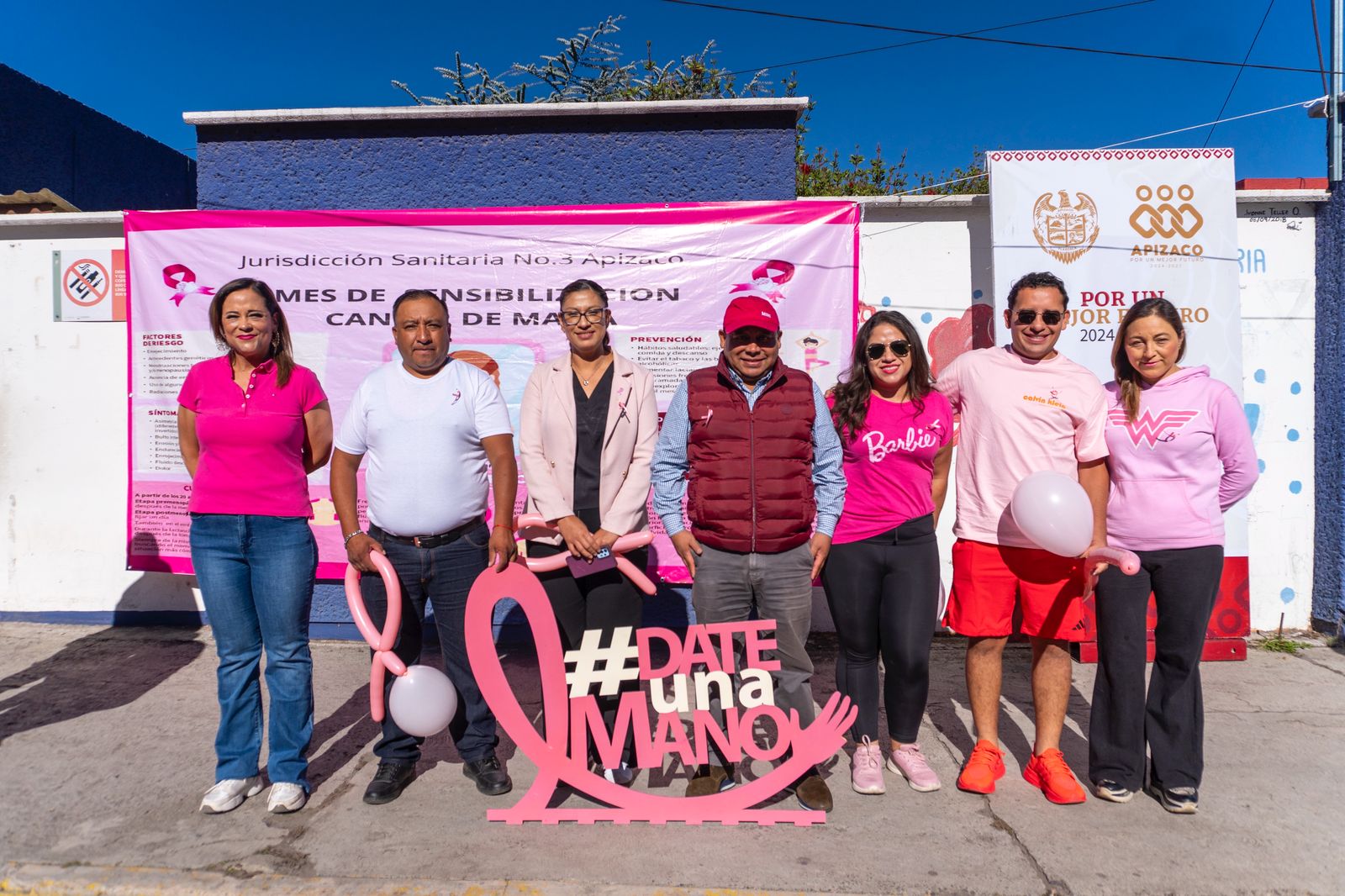 El alcalde Javier Rivera y la cuarta regidora Adriana Ramírez promueven la lucha contra el cáncer de mama